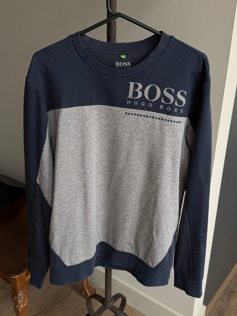 Als nieuw. Hugo Boss. Maat XL. Sweater. Longsleeve., Blauw, Maat 56/58 (XL), Ophalen of Verzenden, Zo goed als nieuw