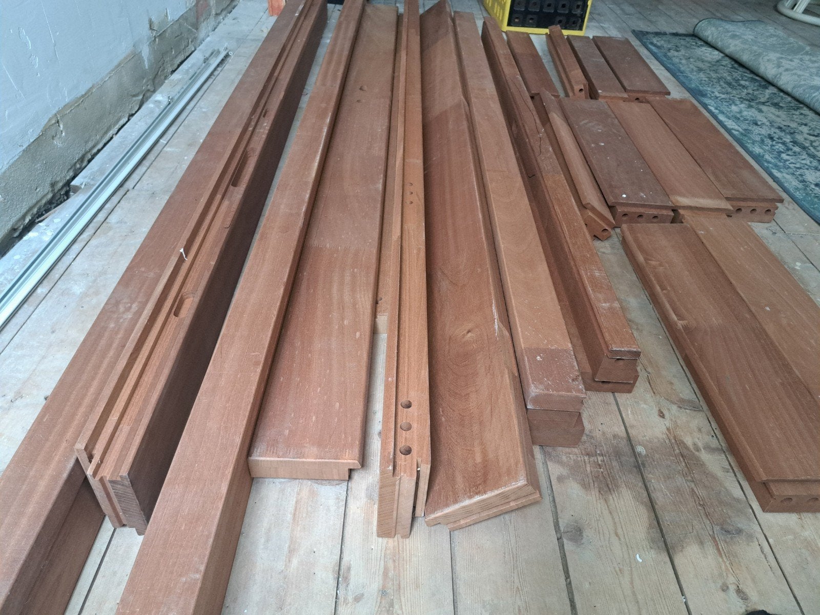 Diverse houten planken en balken, nieuw gezaagd, Ophalen, Gebruikt, 250 tot 300 cm, 50 mm of meer