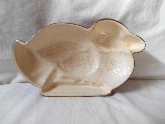 Leuke oude/ vintage EEND keramieken puddingvorm, Gebruikt, Ophalen of Verzenden, Schaal of Schalen, Overige stijlen