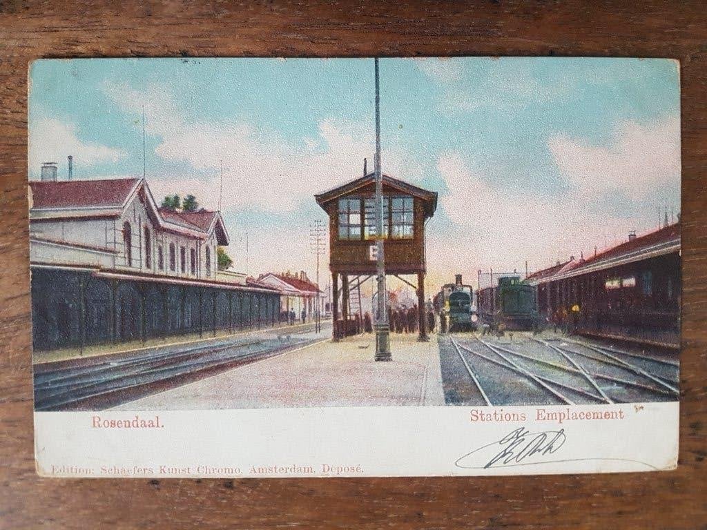Ansichtkaart Roosendaal Rosendaal Stations emplacement, Ophalen of Verzenden, Voor 1920, Gelopen, Noord-Brabant