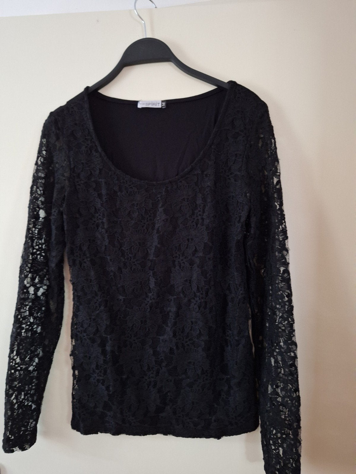 dames shirt true spirit maat M, Kleding | Dames, Tops, Ophalen of Verzenden, Zo goed als nieuw, Zwart, Lange mouw