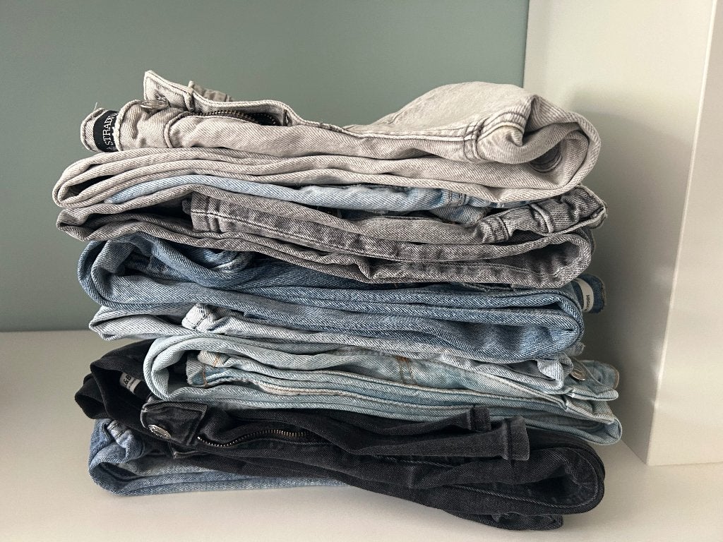 Gratis stapel spijkerbroeken maat 30/32/34, kleine maten!, Ophalen, Gedragen, Blauw, W30 - W32 (confectie 38/40)