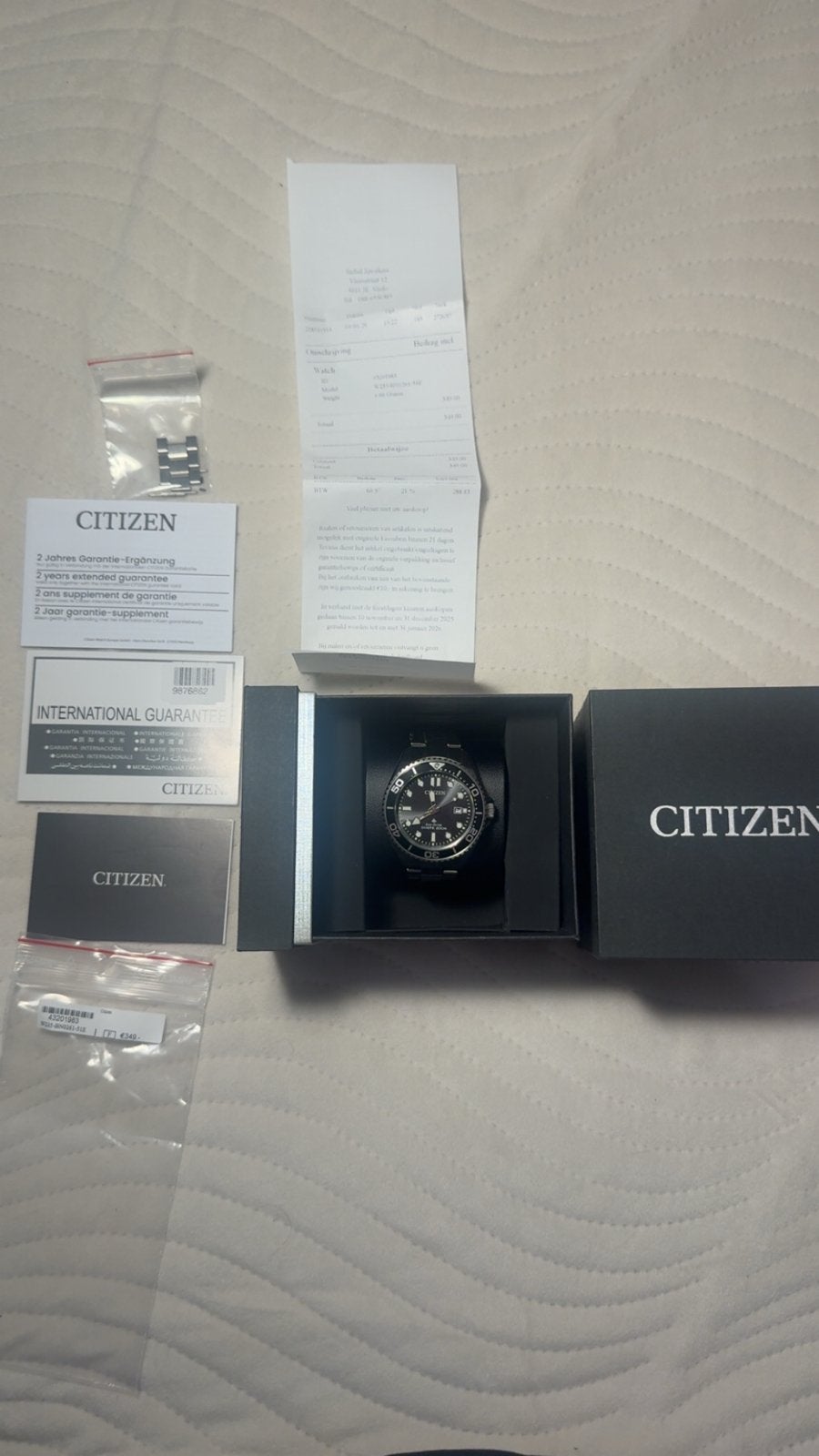 Citizen herenhorloge Eco-Drive 39-42 mm, Staal, Staal, Ophalen of Verzenden, Zo goed als nieuw