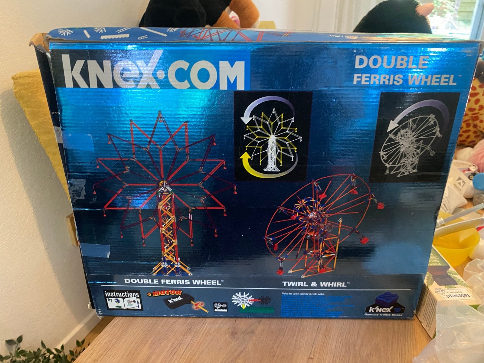 K'nex Double Ferris Wheel & Twirl & Whirl Bouwset, Ophalen of Verzenden, Gebruikt, K'nex