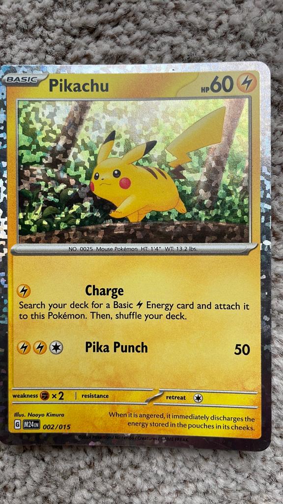 Pikachu Pokémon kaart 2024 collectie (M24), Verzamelen, Ophalen of Verzenden, Nieuw