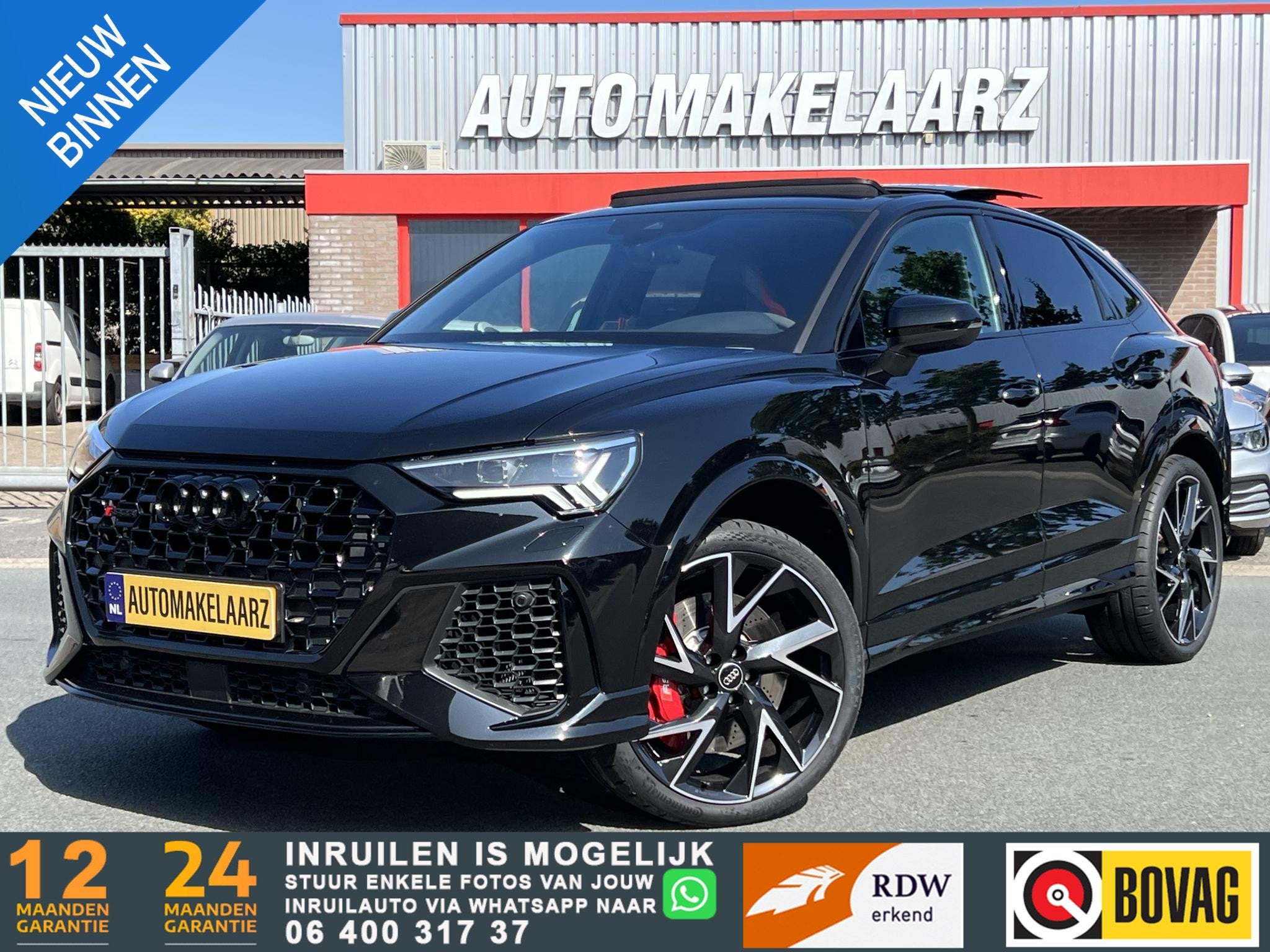 Audi Q3 Sportback TFSI RS FULL OPTION, Automaat, Gebruikt, 1675 kg, Zwart