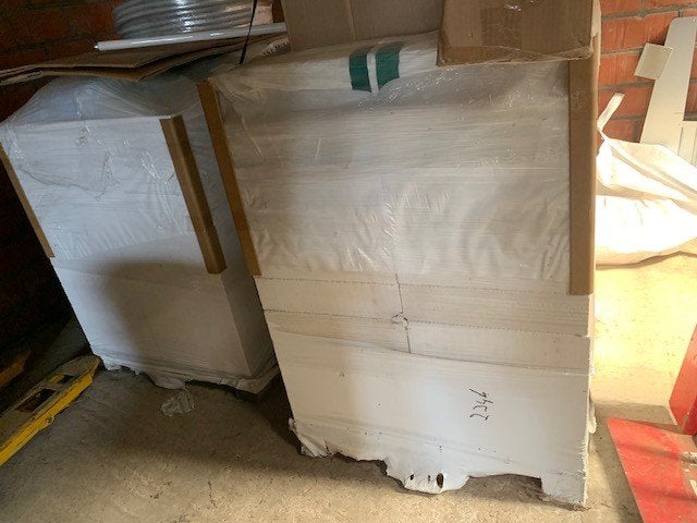 te koop 2 paletten cellenbetonblokken (= ytong blokken), Doe-het-zelf en Verbouw, Metselstenen, Ophalen, Nieuw, Kalkzandstenen