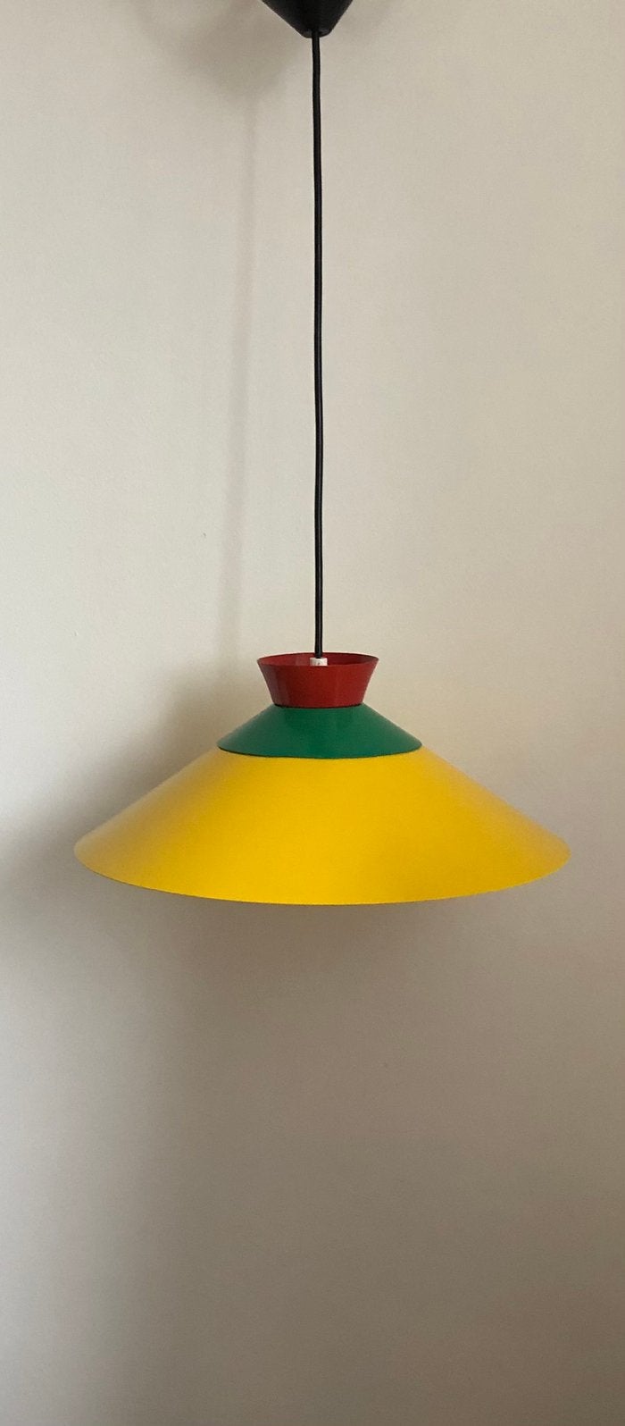 W.L.P. Design Hanglamp | Memphis Postmodern | jaren 80, Memphis Milano, Zo goed als nieuw, Metaal, E27 (groot)