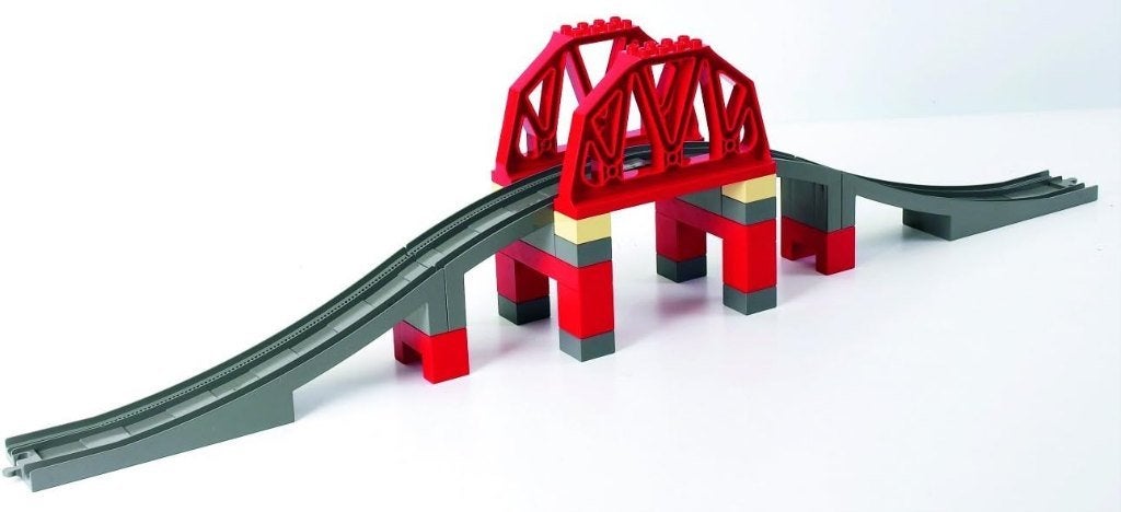 Duplo 3774 Trein brug, Ophalen of Verzenden, Zo goed als nieuw, Compleet, Duplo