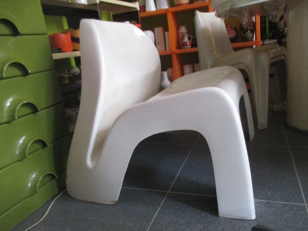 Luigi Colani space age design lounge chair jaren 60 retro, Huis en Inrichting, Fauteuils, Ophalen, Kunststof, Gebruikt, ?