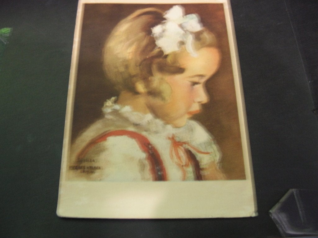 Voor het Kind ansichtkaart 1946 kinderkopje, Verzamelen, Ansichtkaarten | Themakaarten, Verzenden, 1940 tot 1960, Gelopen, Kinderen