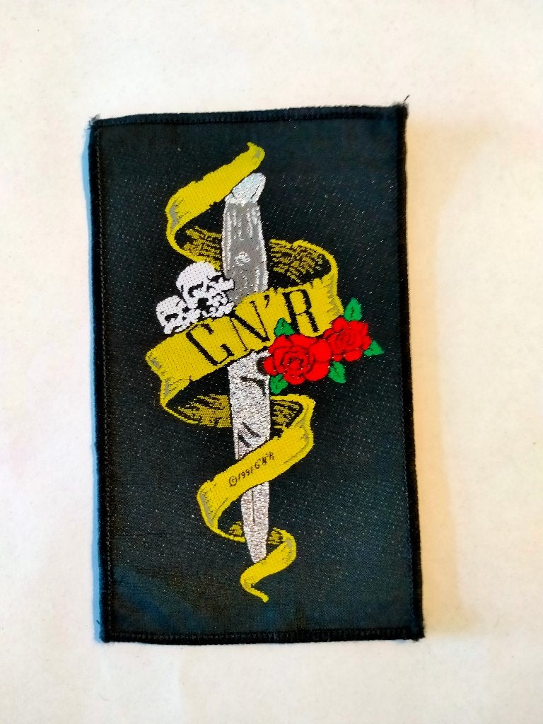 Guns N Roses sword skull vintage muziek rock kleding patch, Ophalen of Verzenden, Zo goed als nieuw, Kleding