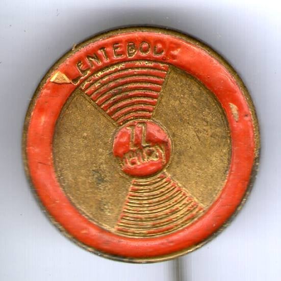 Lentebode rood op koper speldje ( L_022), Verzenden, Nieuw, Merk, Speldje of Pin