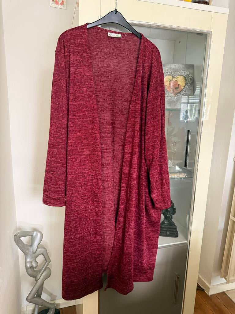 Bordeauxrood vest maat 54/56 Maxielle, Kleding | Dames, Ophalen of Verzenden, Zo goed als nieuw, Rood, Trui of Vest