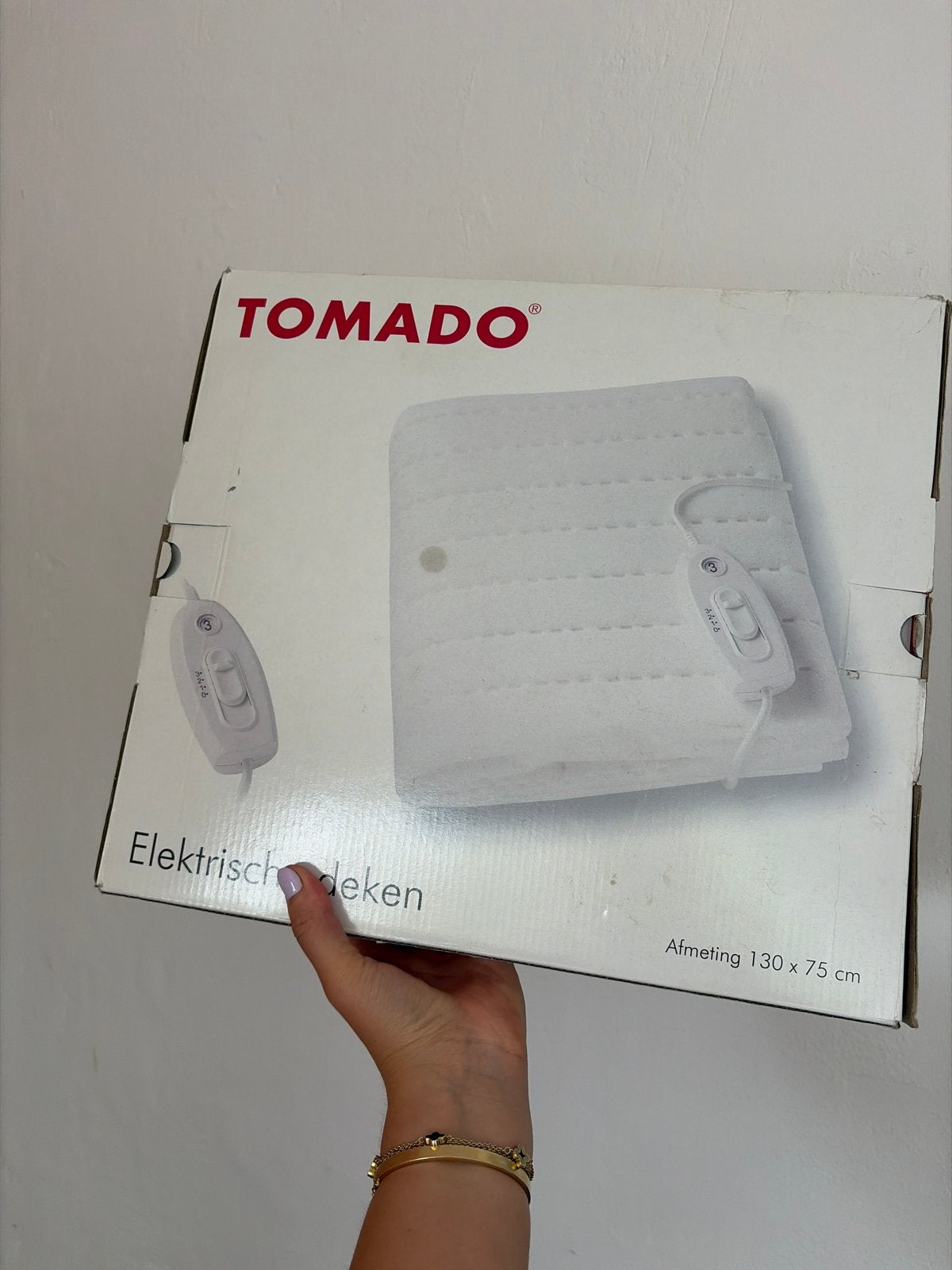 Nieuwe Tomado elektrische deken 130x75 cm, Huis en Inrichting, Ophalen, Nieuw, Deken of Dekbed
