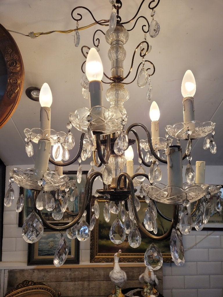 Antieke Franse kroonluchter, Ophalen