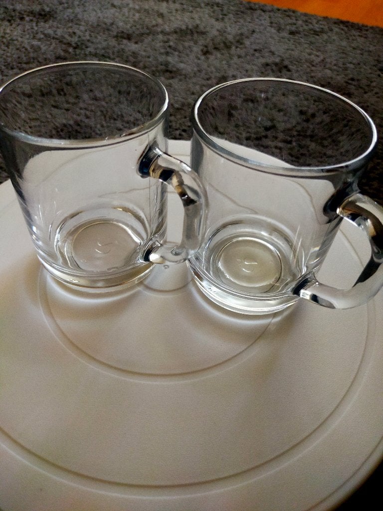 Theeglazen 2x, Ophalen, Glas of Glazen, Overige stijlen, Glas