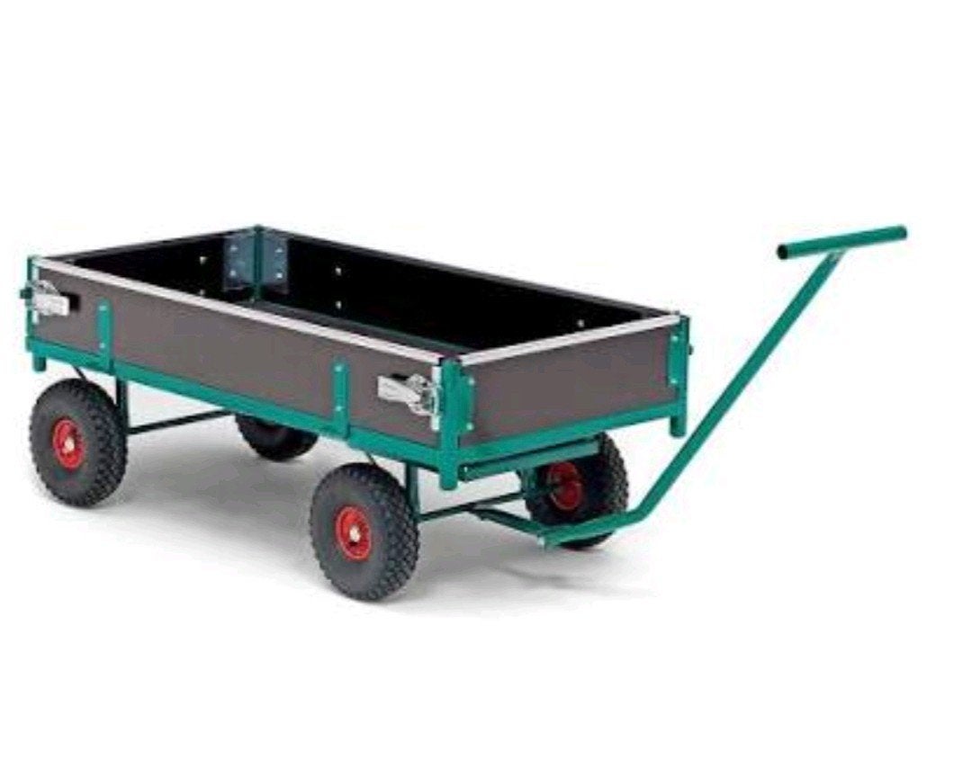 Zeer nette handtrekkar, trekkar, zware kwaliteit, Doe-het-zelf en Verbouw, Transportwagens, 100 liter of meer, Ophalen, Zo goed als nieuw