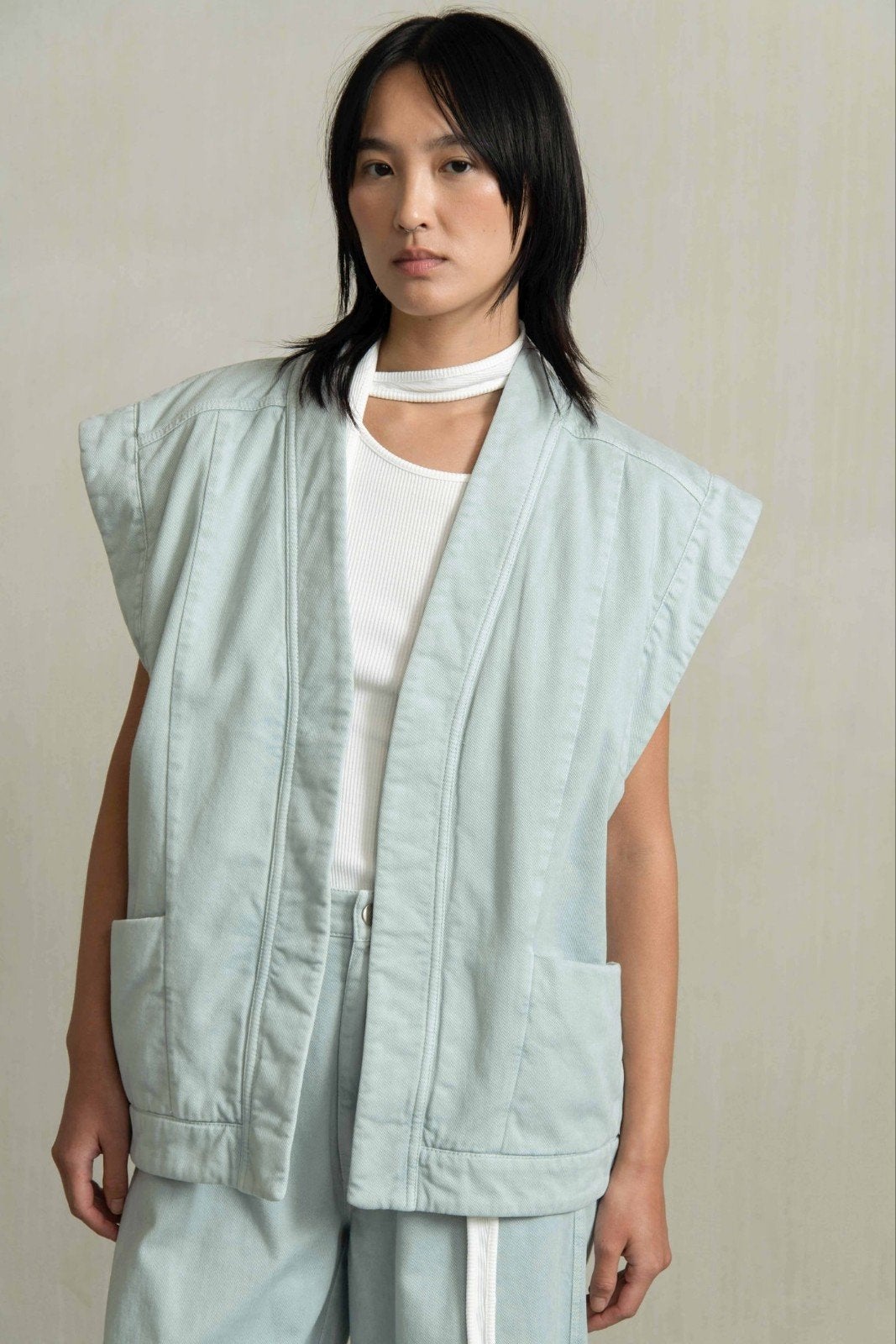 NIEUW Humanoid Wyatt Gilet - Ocean - Maat M/38, Maat 38/40 (M), Humanoid, Blauw, Nieuw