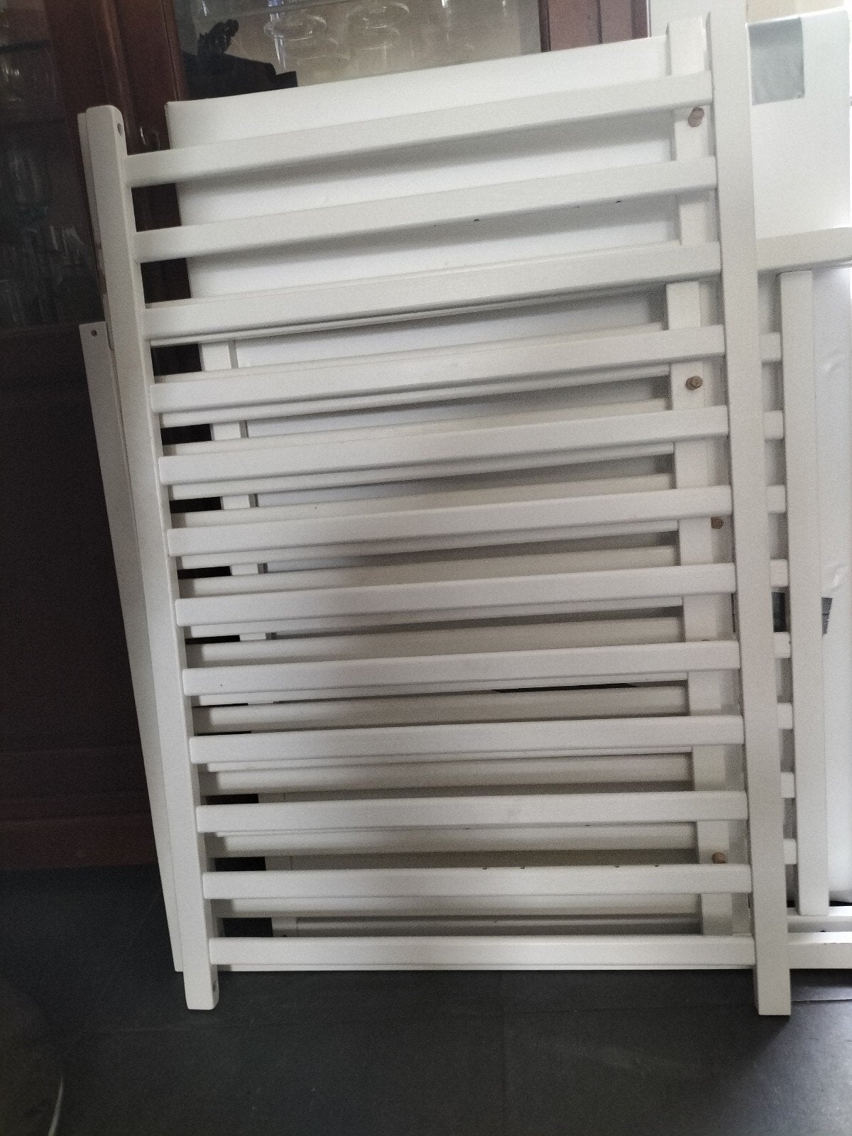 gratis box met wieltjes en verstelbare hoogte., Ophalen, Gebruikt, Metaal of IJzer, Klemhekje