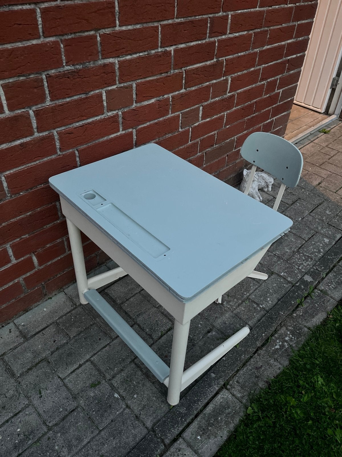Vintage school kindertafel, Ophalen, Gebruikt, Tafel(s) en Stoel(en)