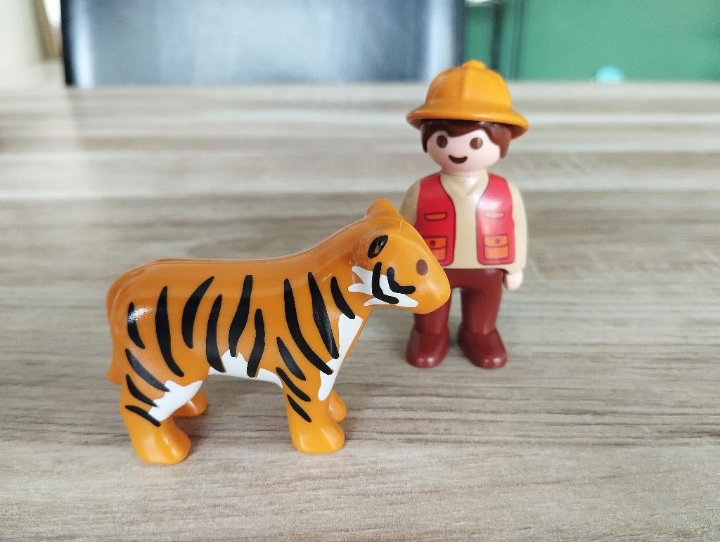 Playmobil 123 Ranger met tijger 6976, Ophalen of Verzenden, Gebruikt