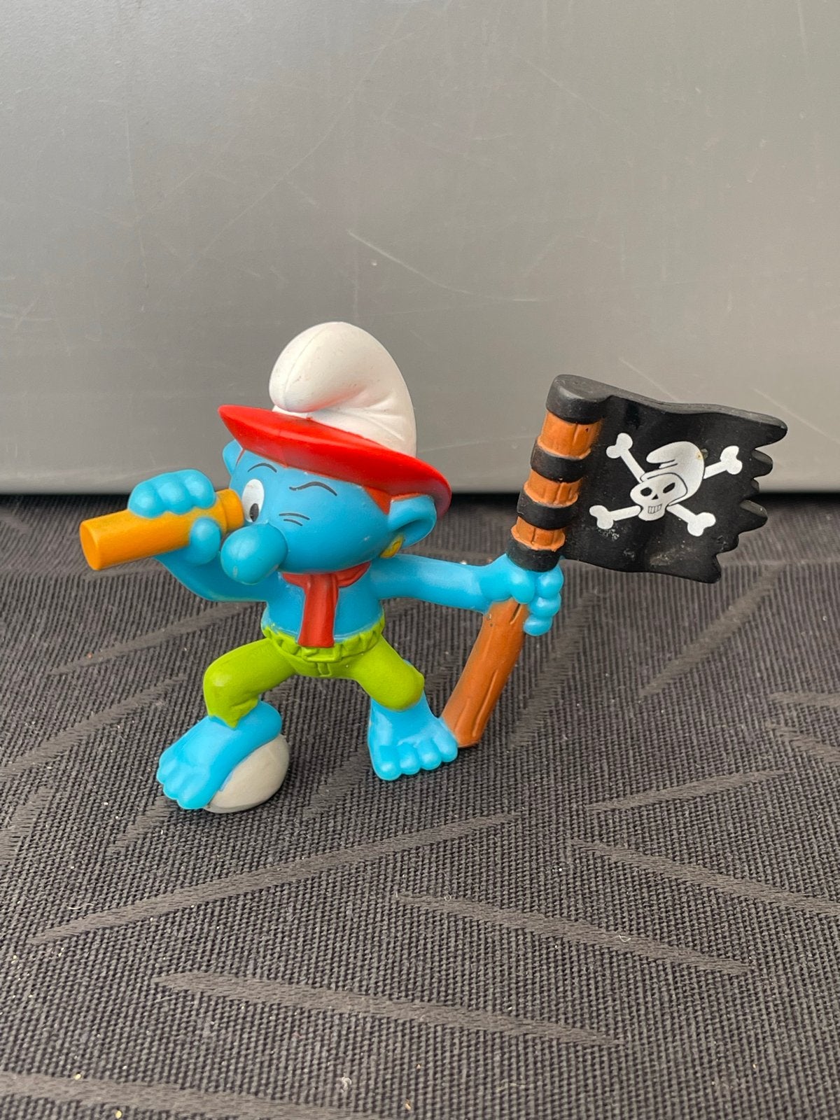 Smurf Piraat Uitkijk Figuurtje - Vintage Smurfen Collectie, Ophalen of Verzenden, Gebruikt, Overige Smurfen, Poppetje, Figuurtje of Knuffel