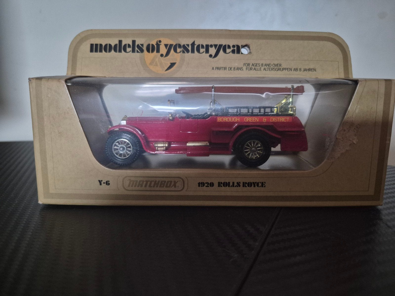 Matchbox Yesteryear Y-6 1920 Rolls Royce Fire Engine (OVP), Verzenden, Gebruikt, Auto, Matchbox