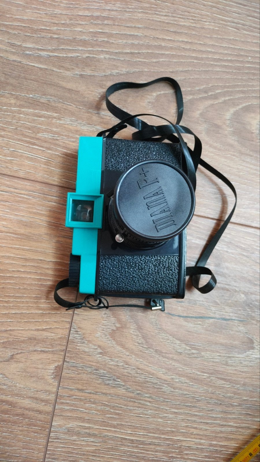 Diana F+ Analoge Camera - Lichtblauw, Lichtgewicht Plastic, Audio, Tv en Foto, Fotocamera's Analoog, Ophalen of Verzenden, Zo goed als nieuw