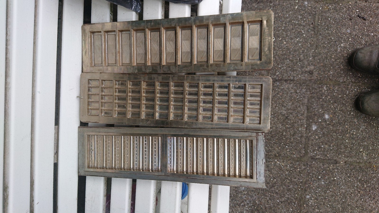 Vintage chocoladevormen, 3 stuks, Vormenfabriek Holland, Antiek en Kunst, Ophalen of Verzenden