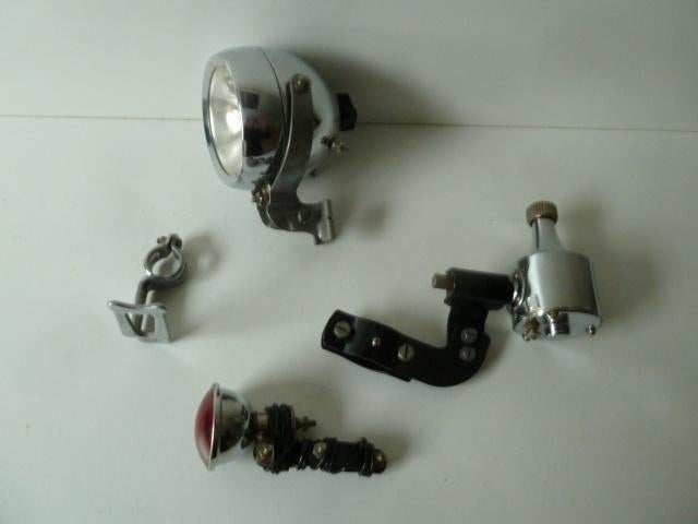 antieke fietslamp oldtimer classic no carbid lamp, Ophalen of Verzenden