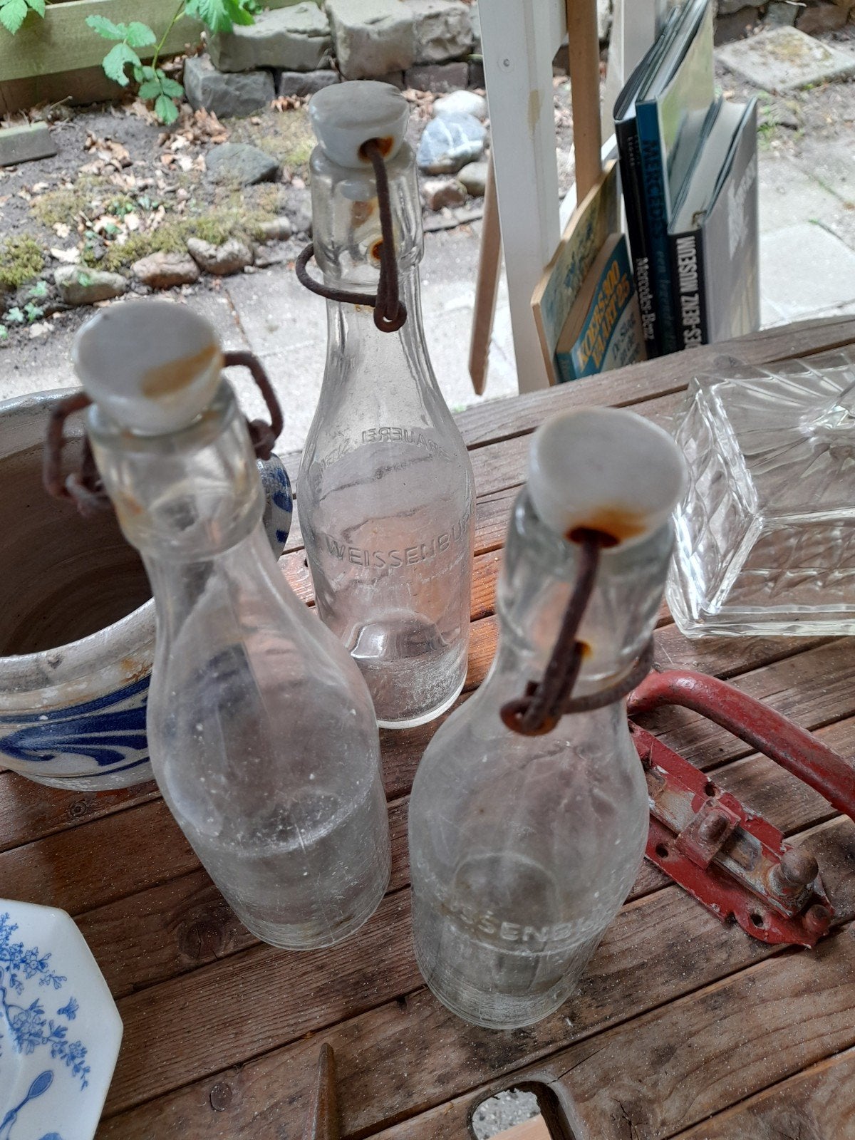 Antieke beugelflessen ,fles, Ophalen of Verzenden