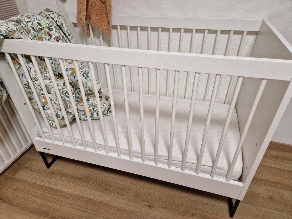 Kidsmill ledikant 60x120 cm incl matras en hoezen, Gebruikt, Minder dan 140 cm, Minder dan 70 cm, Ophalen