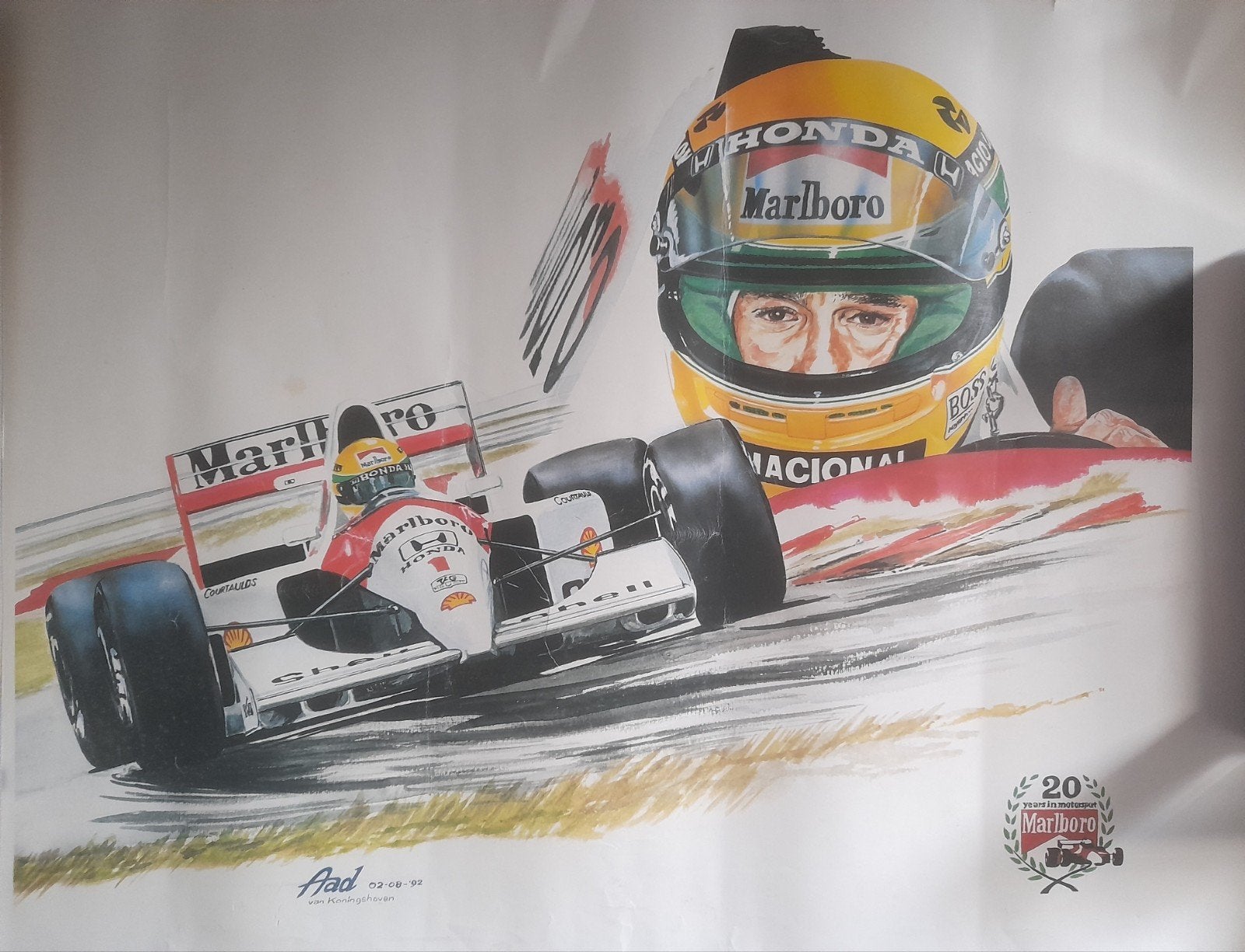 Ayrton Senna posters, Ophalen of Verzenden