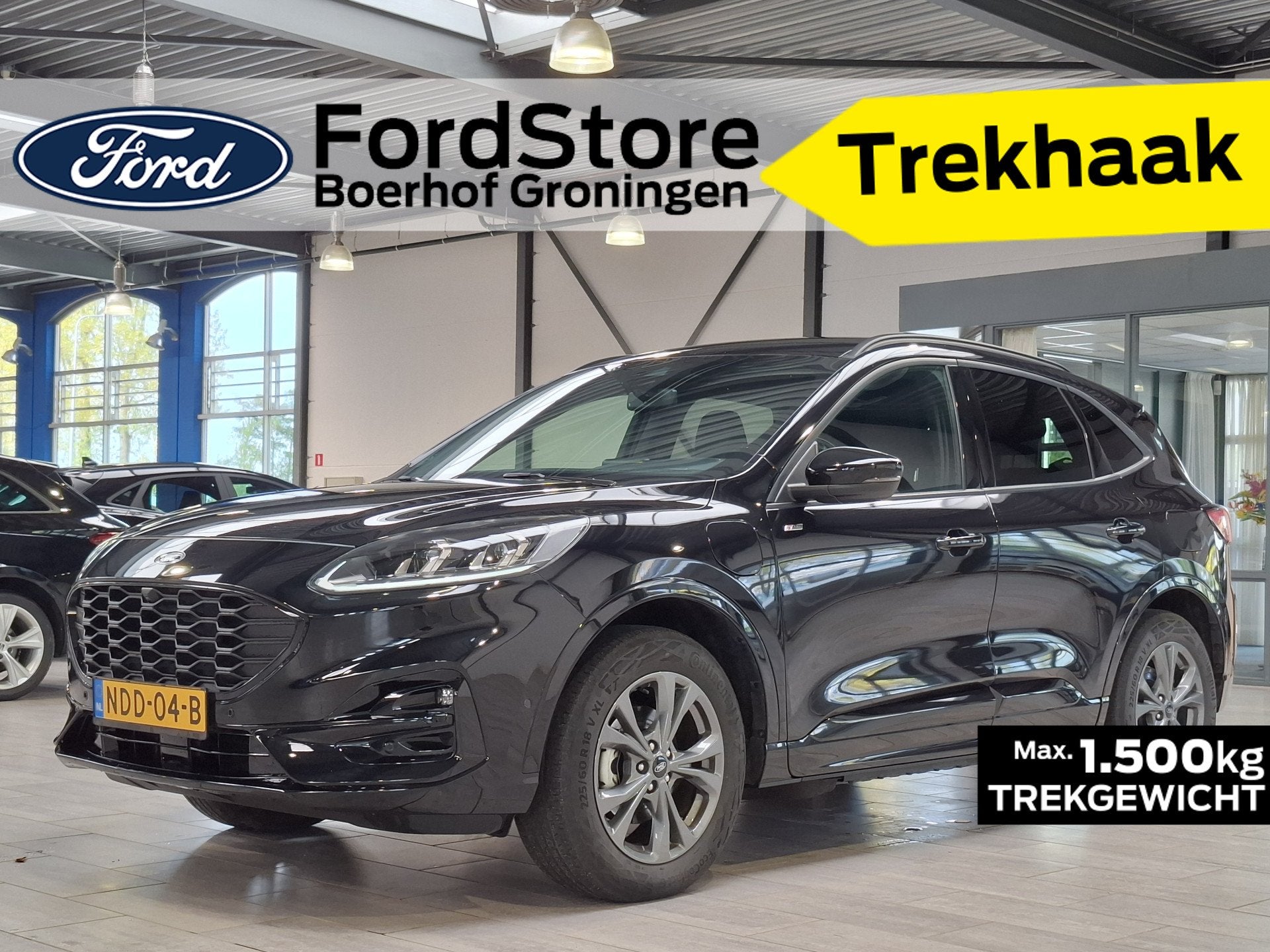 Ford Kuga 2.5 PHEV ST-Line X | Trekhaak | Winter Pack | Adap, 14 kWh, Gebruikt, 4 cilinders, Zwart