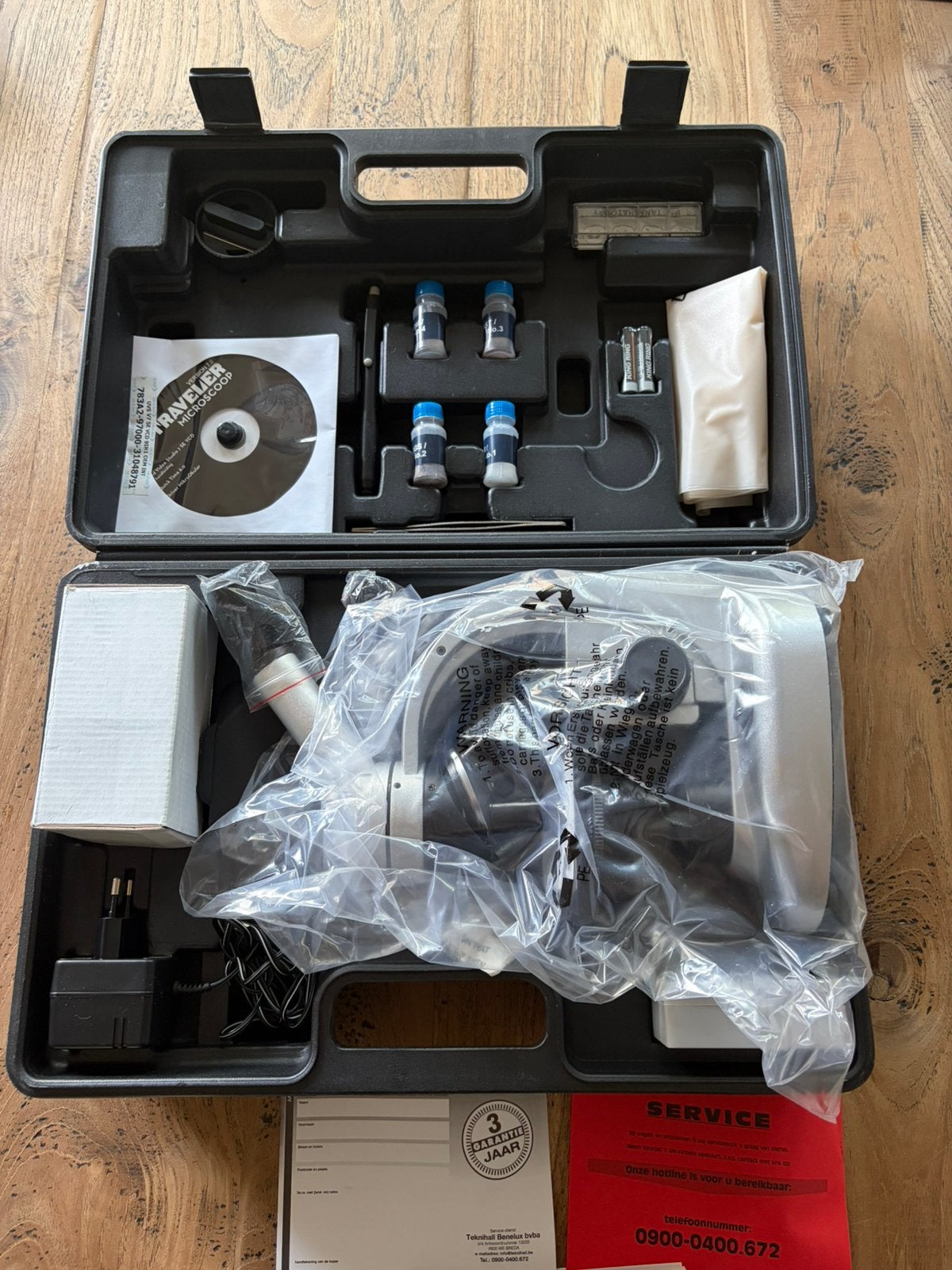 Traveler Digitale Microscoop Set met USB-Camera in Koffer!, Ophalen, Zo goed als nieuw