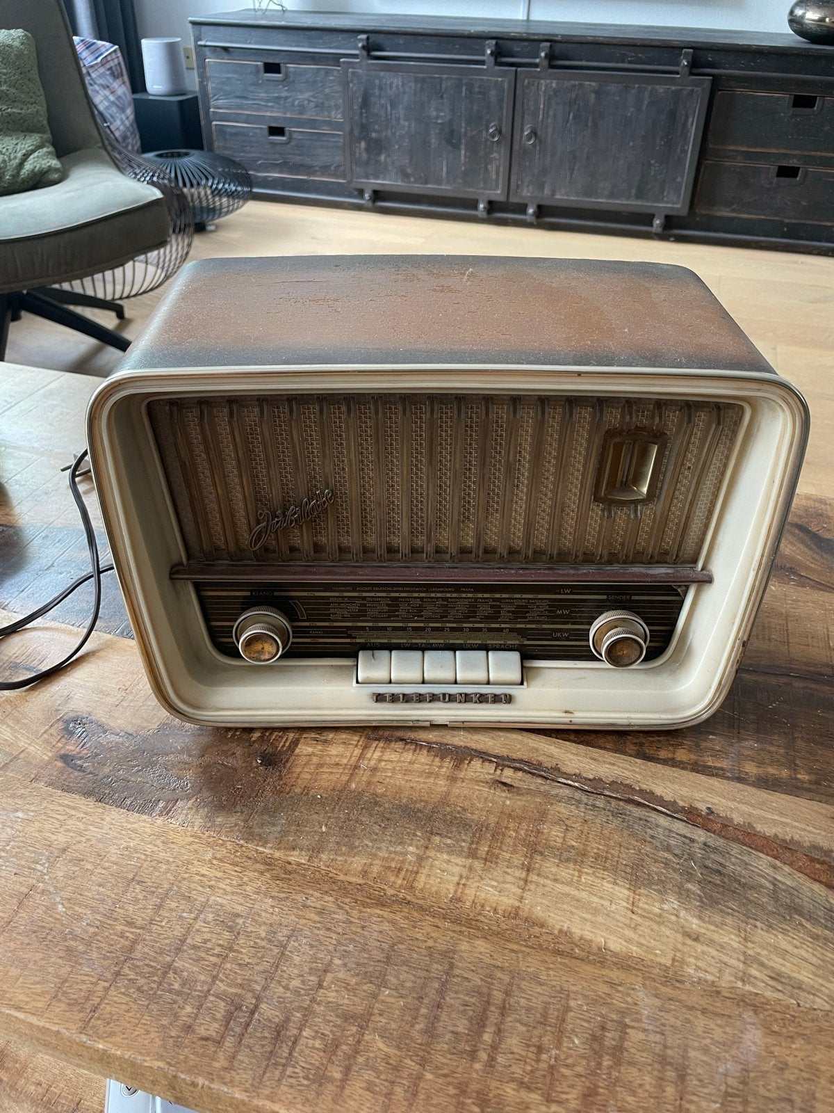 Vintage Telefunken Blaupunkt Jubilate 1001 Radio - Jaren '50, Verzenden, Gebruikt, Radio