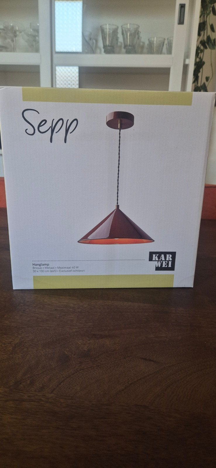 Hanglamp Sepp Karwei Brique Metaal 30x130cm 40W, Ophalen