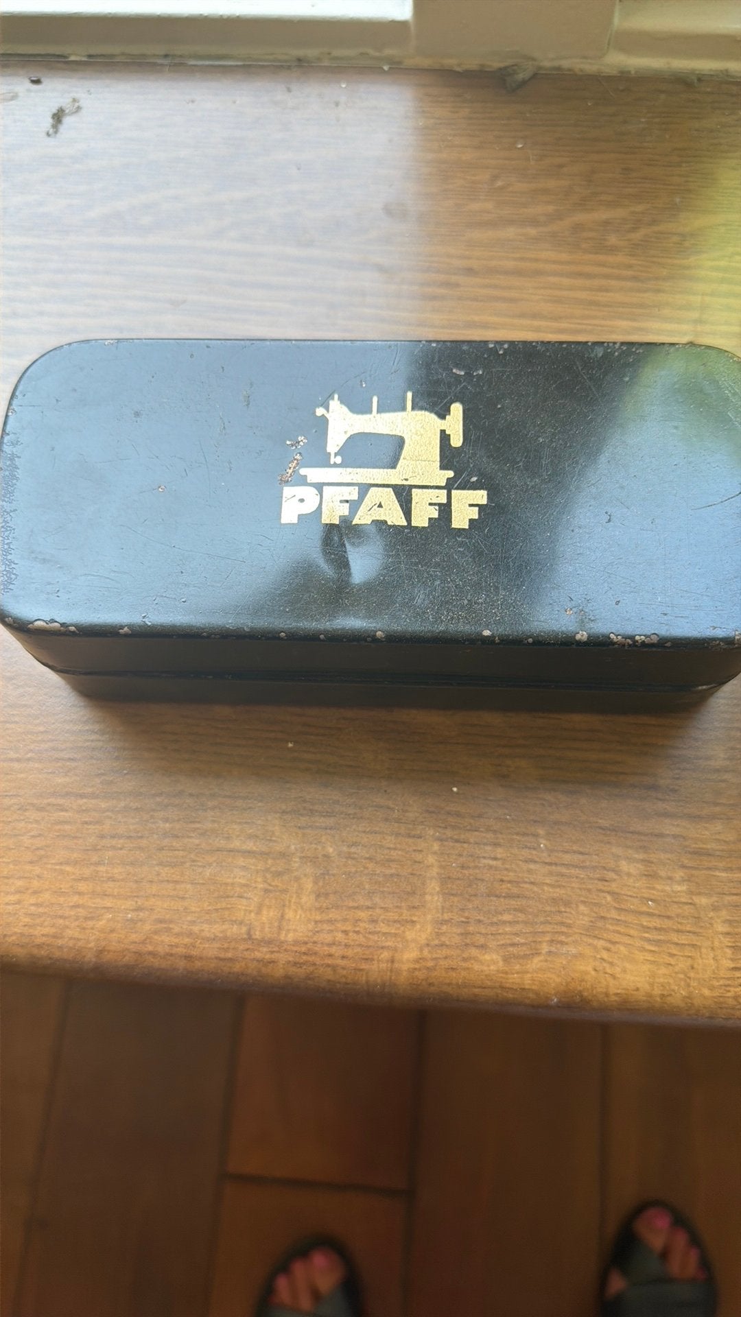 Vintage opberg blik pfaff, Ophalen of Verzenden, Zo goed als nieuw, Overige