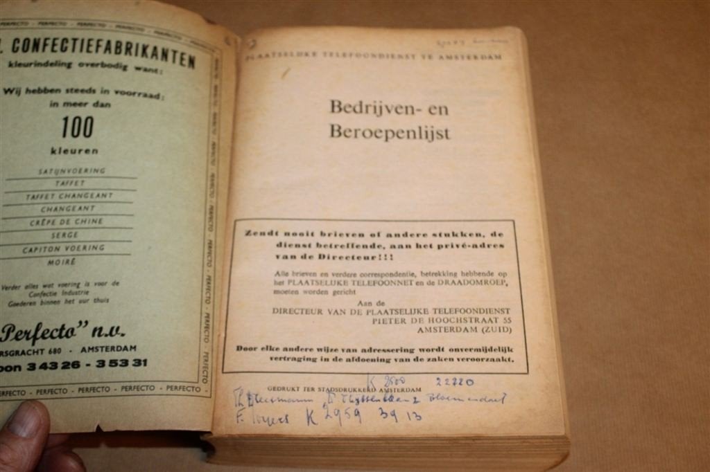 Telefoongids Amsterdam 1955 — Zeldzaam PTT, Verzenden, Gelezen