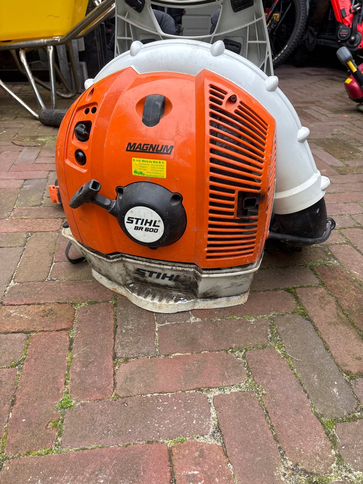 Stihl BR 600 Magnum Bladblazer - Krachtig en Betrouwbaar, Tuin en Terras, Ophalen of Verzenden, Gebruikt, Benzine, Ruggedragen