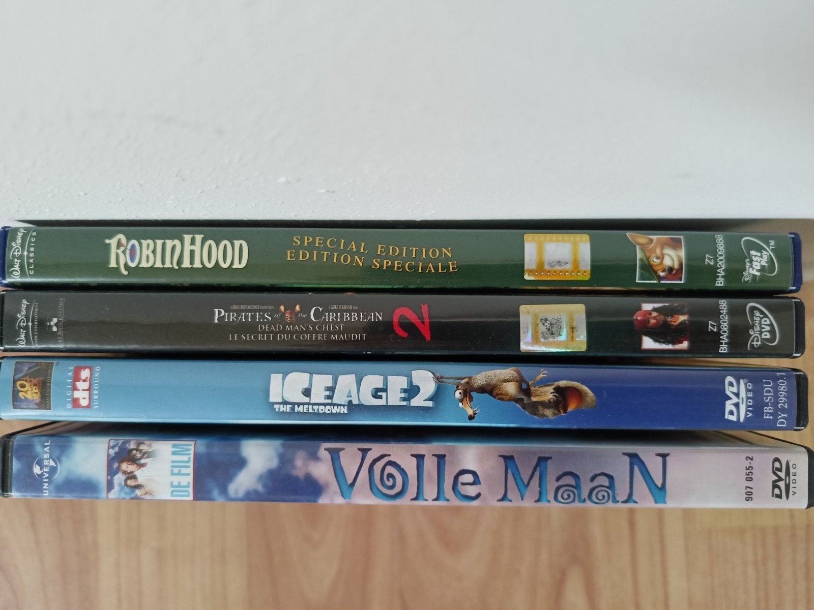 DVD Collectie: Robin Hood, Pirates, Ice Age 2, Volle Maan, Cd's en Dvd's, Avontuur, Gebruikt, Speciale editie, Ophalen of Verzenden