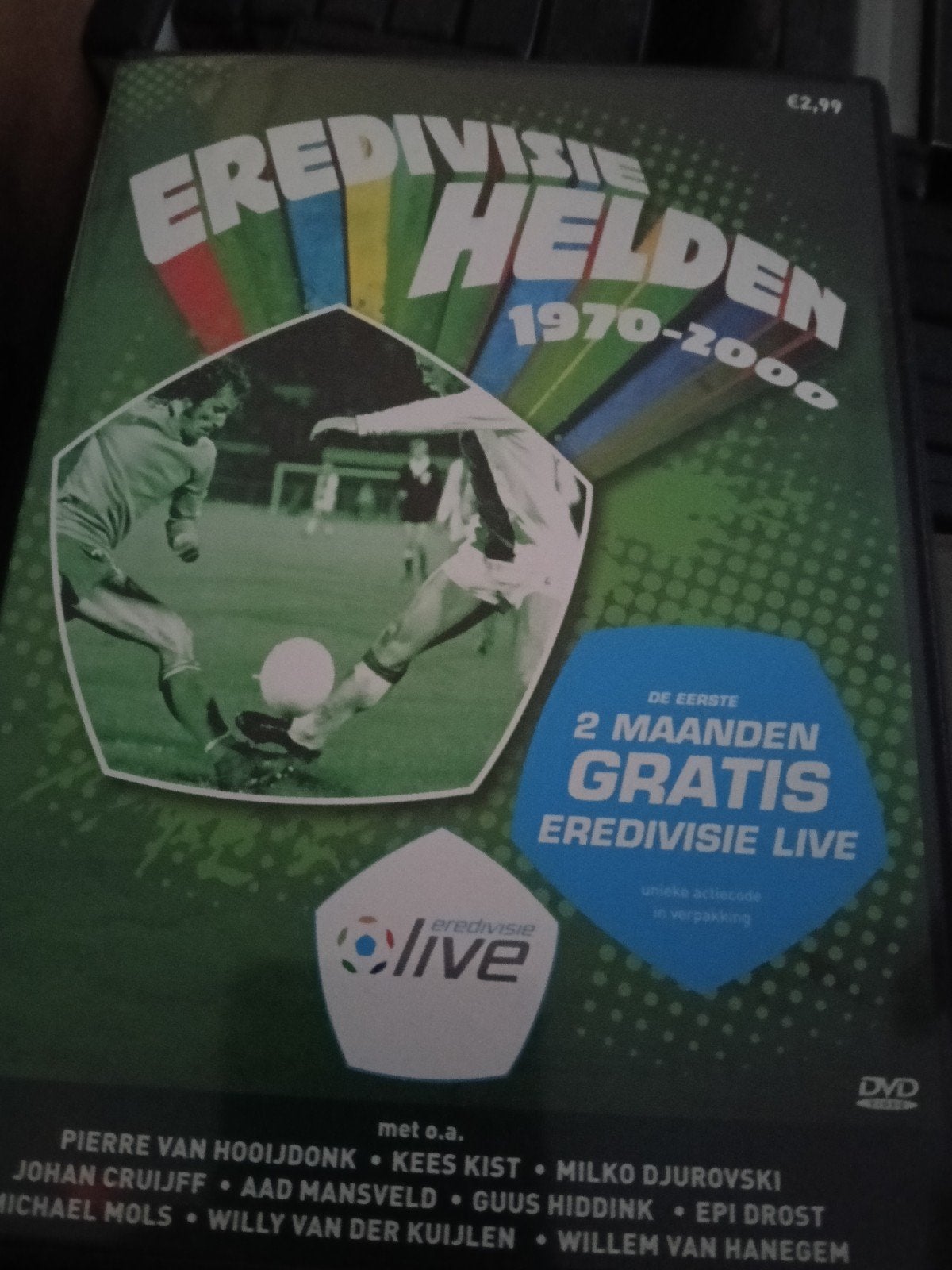 Eredivisie Helden 1970-2000 DVD - Voetbalgeschiedenis, Alle leeftijden, Ophalen of Verzenden, Gebruikt, Nederlands