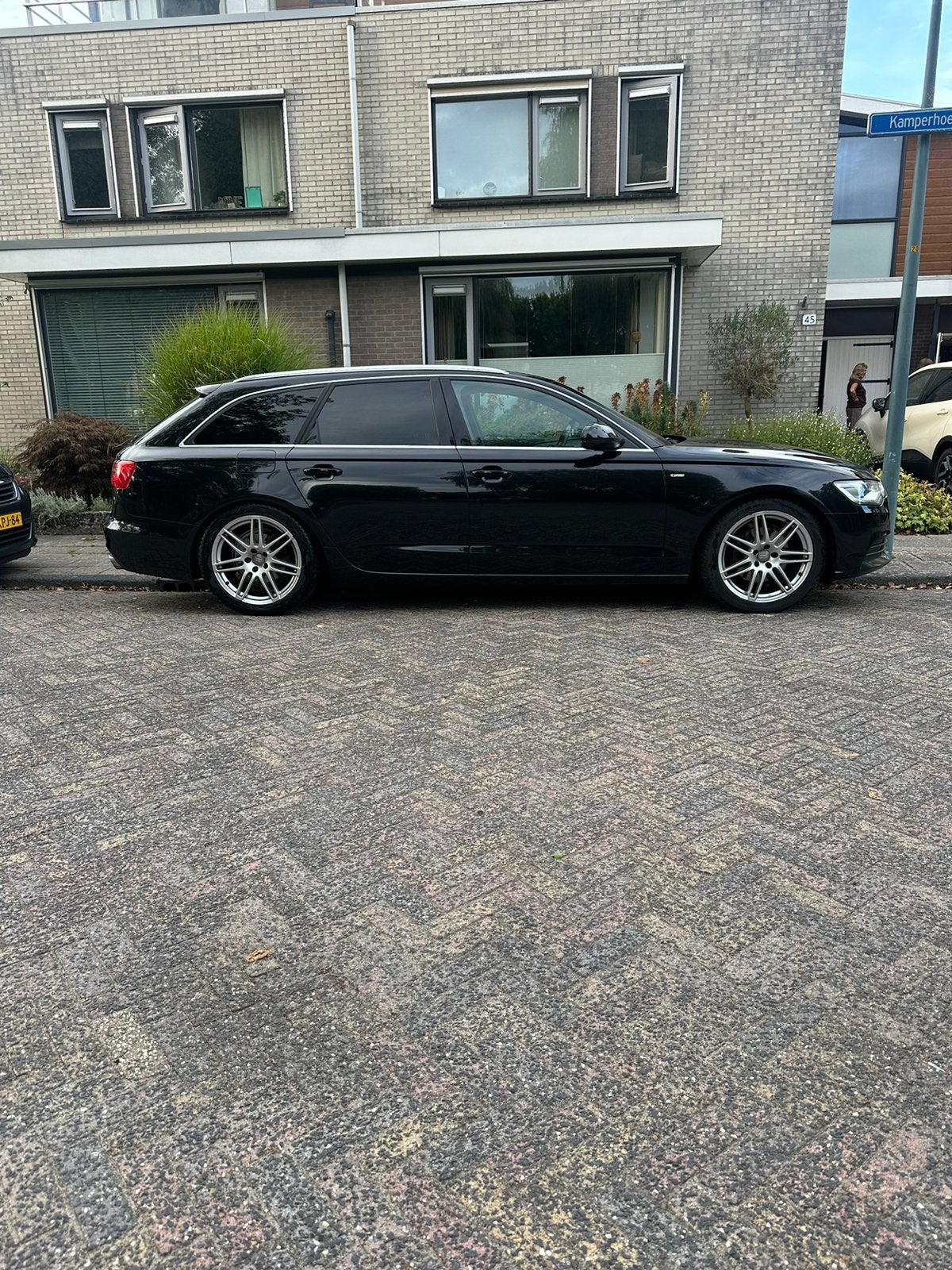 Audi A6 2.8 V6 Avant aut 2013 Zwart dubbele S line, Auto's, Zwart, 2773 cc, Alcantara, 14 km/l