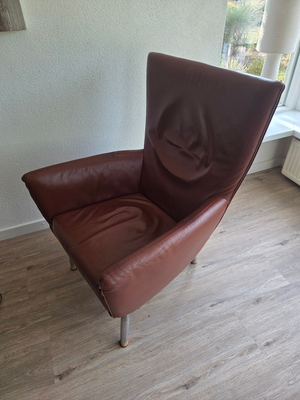 Label Gérard van den Berg fauteuil Foxx, Huis en Inrichting, Fauteuils, Ophalen, Gebruikt, Minder dan 75 cm, 50 tot 75 cm