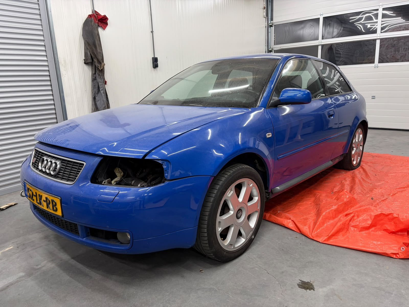 Audi S3 1999, Auto's, S3, 4 cilinders, Blauw, 1375 kg