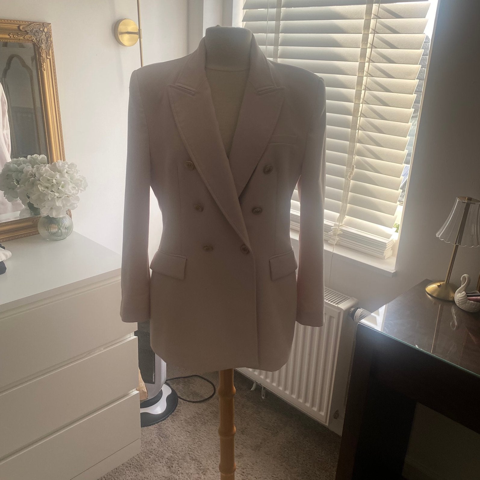 Zara Stijlvolle Beige Blazer - Zo goed als nieuw, Beige, Maat 46/48 (XL) of groter, Ophalen of Verzenden, Zo goed als nieuw