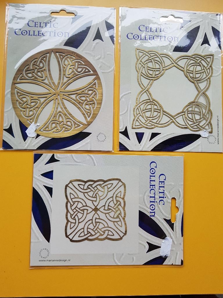 Marianne Design stencils/mallen - Celtic Collection, Hobby en Vrije tijd, Kaarten | Zelf maken, Ophalen of Verzenden, Zo goed als nieuw