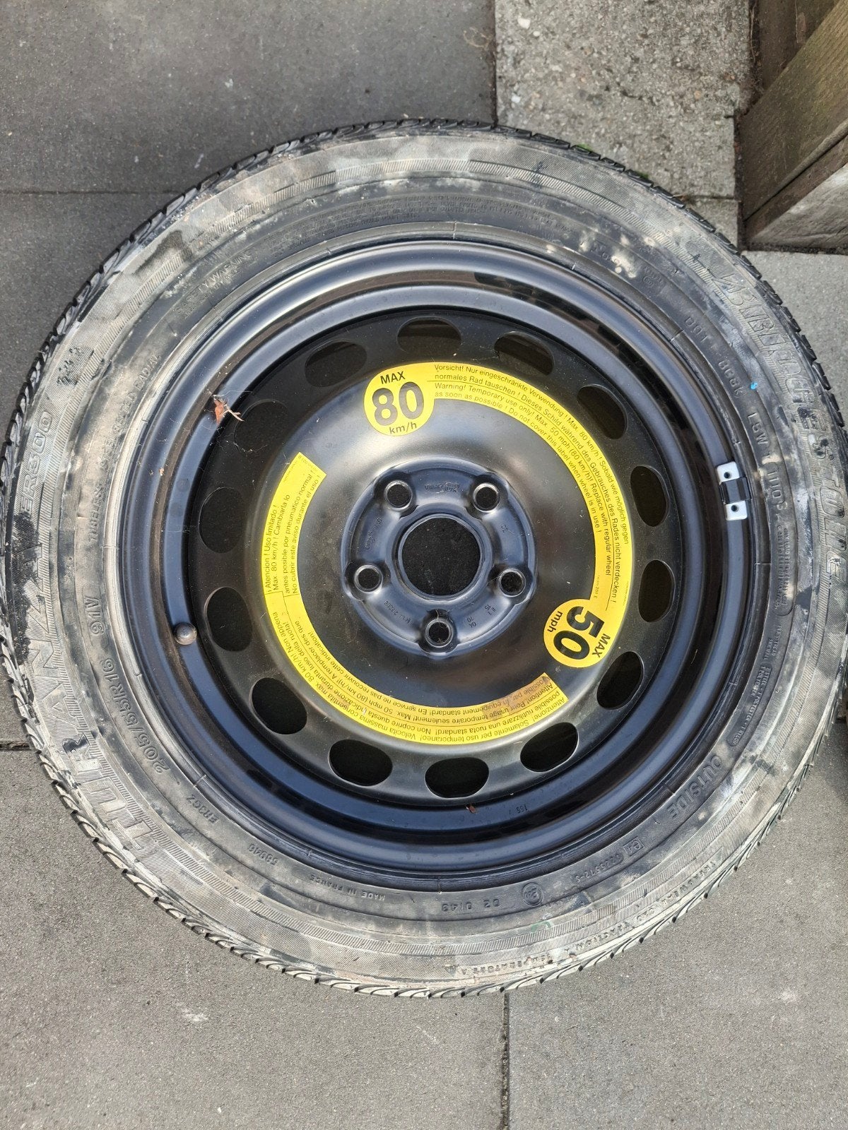 Bridgestone thuiskomer 16 inch - VW AG 61/2JX16 ET50, Ophalen of Verzenden, Nieuw