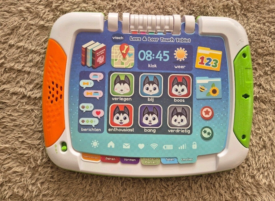 VTech Lees & Leer Touch Tablet - Zo goed als nieuw, Ophalen, Zo goed als nieuw, Taal en Lezen, Met geluid
